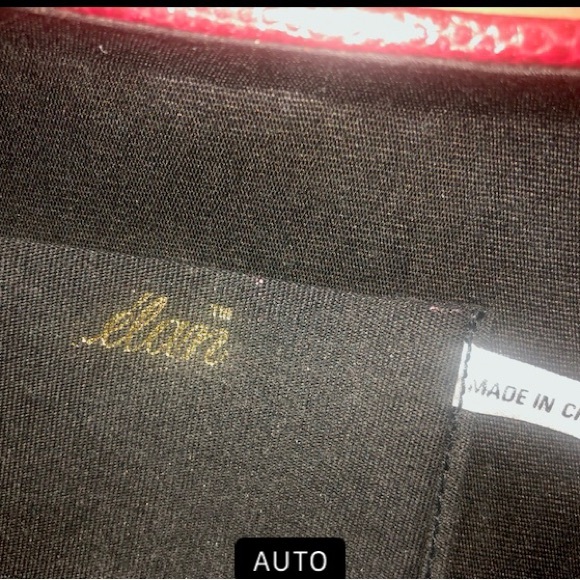 ELAN Vintage Red Snakeskin Print Hard Shell Crossbody Handbag or Clutch - Picture 15 of 15